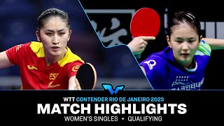 Kim Nayeong vs Sofia Xuan Zhang | WS Qual | WTT Contender Rio de Janeiro 2023