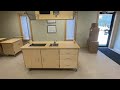 hann mobile demonstration table with mirror cooktop and sink