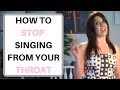 How to Stop Singing from Your Throat - Learn the Healthy Voice Registers with the Pencil Trick