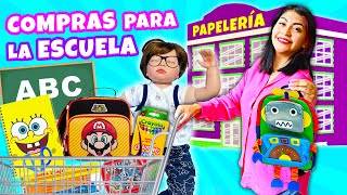 ✏️ ¡DIEGO SE IRÁ A LA ESCUELA REBORN! Compras de útiles escolares🎒 | CONNY MERLIN