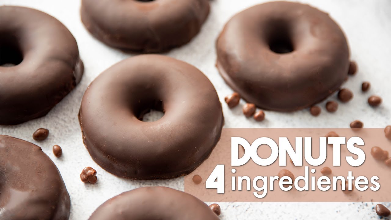 DONAS En MICROONDAS Con 4 INGREDIENTES 🍩 | Donuts De Chocolate Sin ...