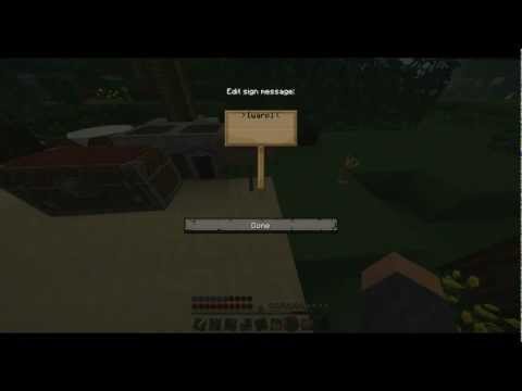 Minecraft how to make warp signs! =) Minecraft how to make warp signs! =)