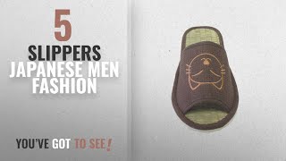 Top 10 Slippers Japanese [Men Fashion Winter 2018 ]: KNP26016T/ASIAN TATAMI HOUSE SLIPPER