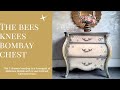 This Furniture Makeover is Creating a Buzz! A bee themed finish using paint, stencils, and appliques