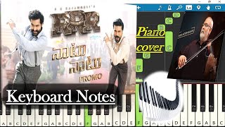 Naatu Naatu Song Promo Keyboard Notes (piano cover) | full video link in description | MM Keeravaani