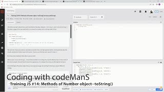 Codewars 8 kyu Training JS #14: Methods of Number Object--toString() JavaScript