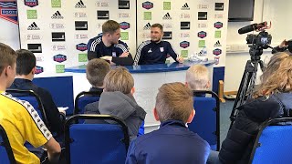 Junior Blues press conference - Tomas Holy and James Norwood