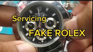 immitation or fake Rolex ganito itsura, servicing, overhauling fake Rolex watch, #watchrestoration