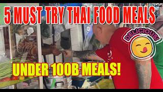 Pattaya Cheap Eats Challenge: 5 Delicious Dishes Under 100 Baht! 🇹🇭😋