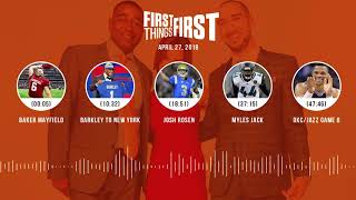First Things First audio podcast(4.27.18) Cris Carter, Nick Wright, Jenna Wolfe