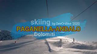 [4K] Paganella - another boaring ski day in Dolomites ;)