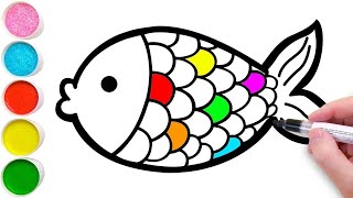 Bolalar uchun baliq chizish/Drawing Fish for children/Рисунок Рыба для детей