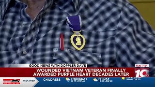 Amarillo veteran receives Purple Heart after 55 years