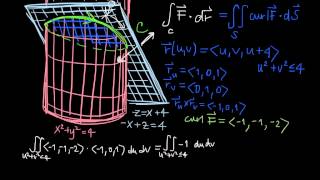 Math21a: Stokes example