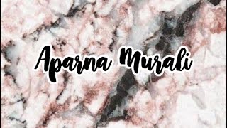 INTRODUCTION VIDEO❤️|Aparna Murali