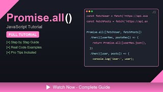 🎓 Promise.all() - Complete JavaScript Tutorial