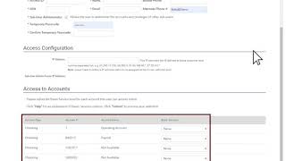 Business Online Banking: Adding and Editing Sub Users