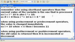 JAVA - Lesson 2 -declaring and using variables