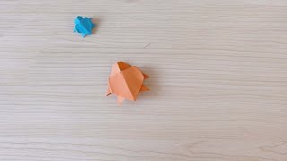 折纸教程，可爱小乌龟的折叠方法！Origami tutorial, cute little turtle folding method!