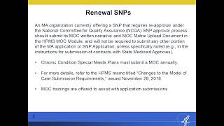 Special Needs Plan (SNP) Application Training