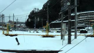 特急はまかぜ4号 大阪行き　豊岡駅発車　(H25.1.28)