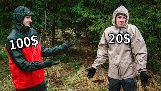 Cheap 20$ Vs Expensive 100$ Rain Jacket for Hiking? | Frogg Toggs UltraLite2 vs North Face Venture 2