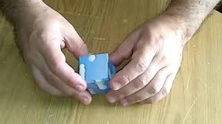 Origami magic cubes