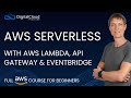 AWS Serverless with AWS Lambda, API Gateway & EventBridge | Full Course for Beginners