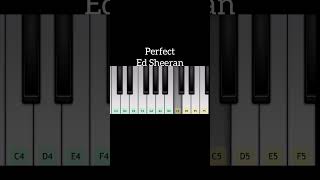 Perfect-Ed Sheeran|piano tutorial #shorts #youtubeshorts #shortvideo #viral #trending