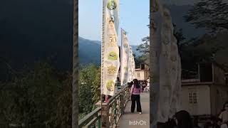 Flag of 50th years of statehood of sikkim standing high at jorethang green park. #indianstate