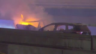 5 killed in pair of fiery, wrong-way crashes on Eisenhower Expressway