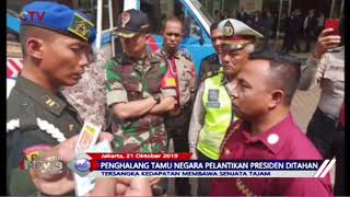 Pria Penghalang Tamu Negara saat Pelantikan Presiden Ditangakp - BIM 21/10