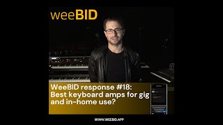 Best keyboard amps for gig and in-home use?