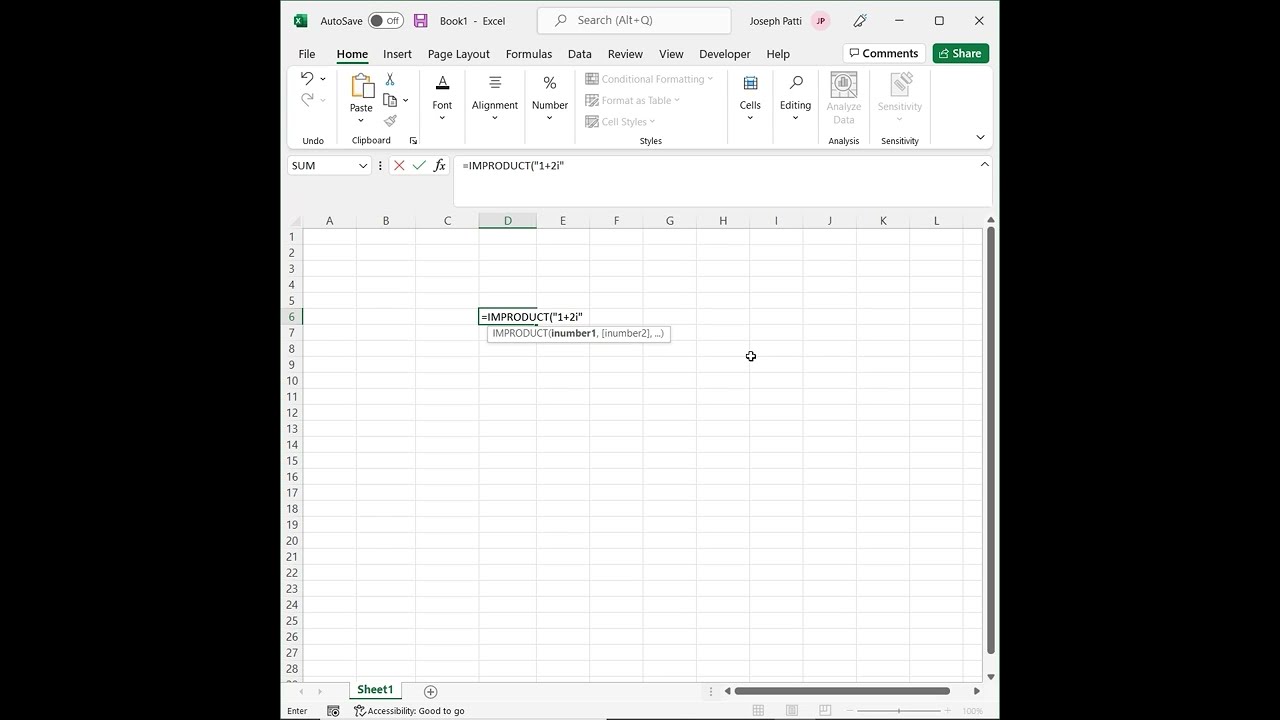 The Learnit minute – IMPRODUCT function #Excel #Shorts