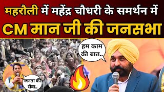 Punjab के CM Bhagwant Mann जी की Delhi के Mehrauli में जनसभा | Mahender Chaudhary | Delhi Elections