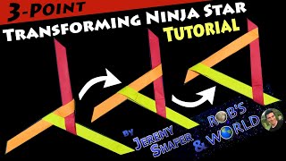 3-Pointed Transforming Ninja Star Boomerang Frisbee