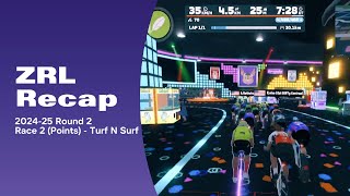 Zwift Racing League 2024-25 Season Round 2 - Stage 2 at Turf N Surf