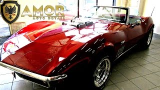 1969 Red Corvette Detailed by AMOR auto detail melbourne