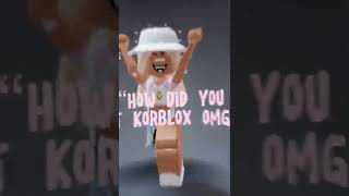 POV: you own korblox 🤠✌️✨ || roblox edit || Sunshine || #shorts  #roblox #pov #korblox