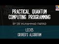 Lecture 5: Grover's Algorithm | Practical Quantum Computing Programming
