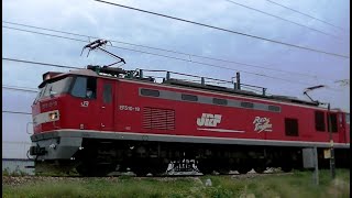 ﾚｯﾄﾞｻﾝﾀﾞｰEF510-19牽引高速貨物3097ﾚ　岡山→吹田→新潟