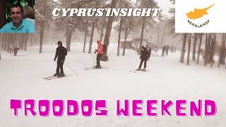 Weekend in Snowy Troodos Mountains Cyprus.