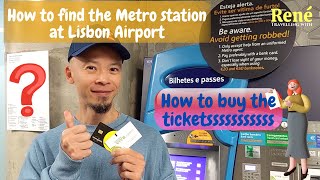 HOW TO GET TO DOWNTOWN LISBON FROM AIRPORT how to buy metro bus tram ticket #lisbonmetro #navegante