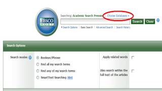 How To Search Multiple EBSCO Databases At Once
