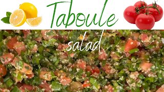 TABOULE SALAD: famous Lebanese salad