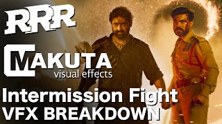 RRR - Ram Charan & Jr NTR Fight / Intermission Fight Visual Effects Breakdown.