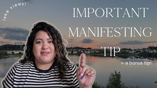 MANIFESTING TIP | what NOT to do! i accidentally manifested a lakeside apartment in NJ.