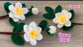 Hermosas Flores a Crochet 🌸 Cómo tejer flores a crochet paso a paso