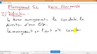 Management S2 Résumé du cours complet