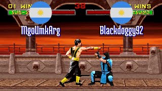 FT5 @mk2: MgoUmkArg (AR) vs Blackdoggy92 (AR) [Mortal Kombat 2 Fightcade] Aug 27